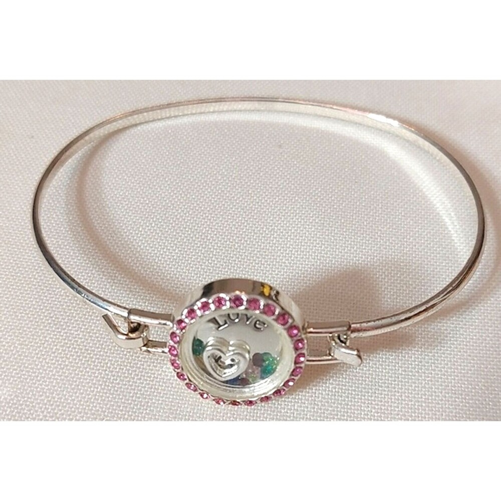 Vintage Avon Bangle Bracelet Many Blessings Love Life New Boxed 2"x3"
